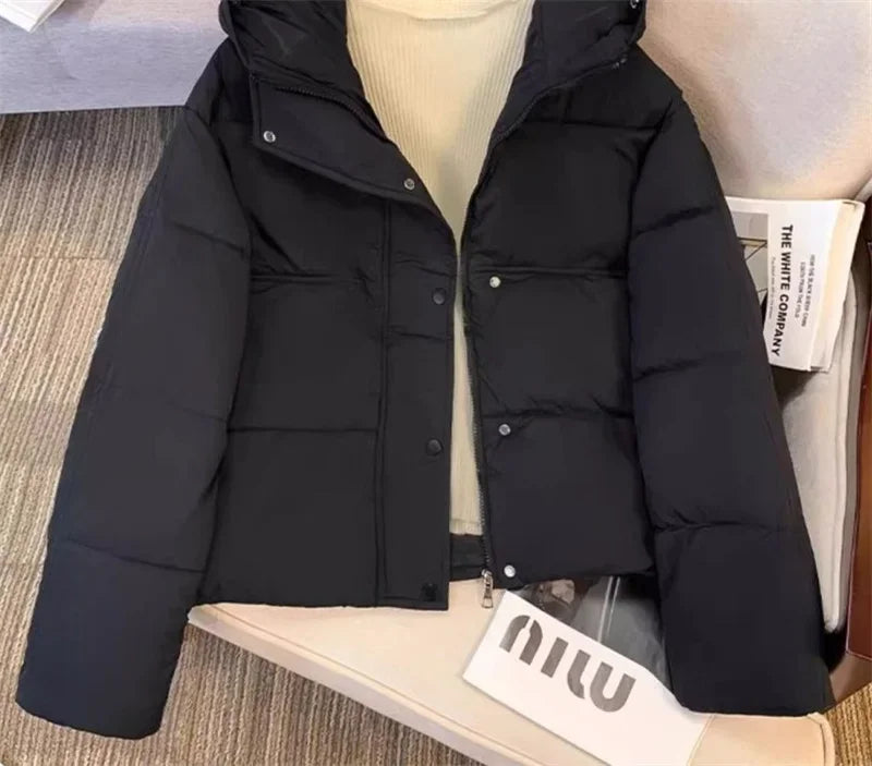 2025 New Women Jacket Winter Parka Down Cotton JacketsLoose Thick Warm Hooded Parkas Casual Long Coat Waterproof Outwear