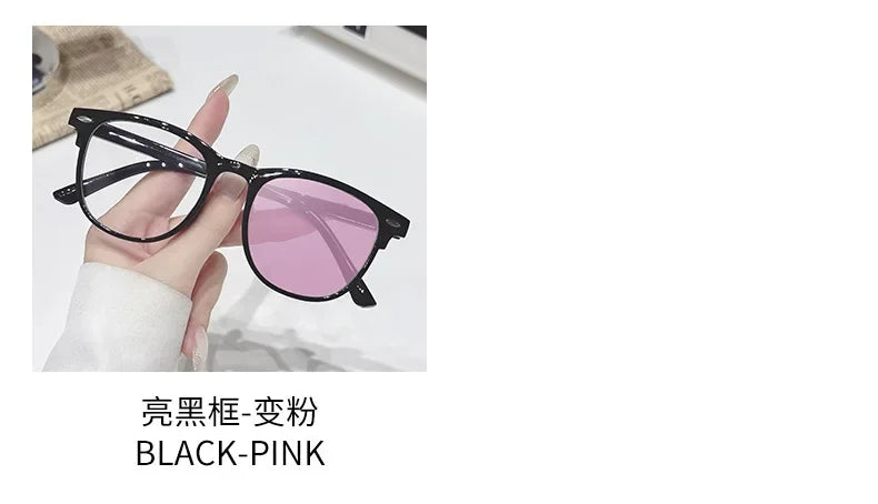 2025 Brand New Sunglasses for Men Women Photochromic Lenses Korean Style Trendy Eyewear Summer Outdoor Beach Sun Glasses