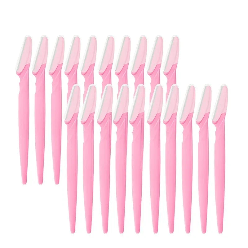 5-100PCS Wholesale Eyebrow Trimmer Blade Shaver Portable Face Razor Eye Brow Epilation Hair Removal Cutters Safety Razor