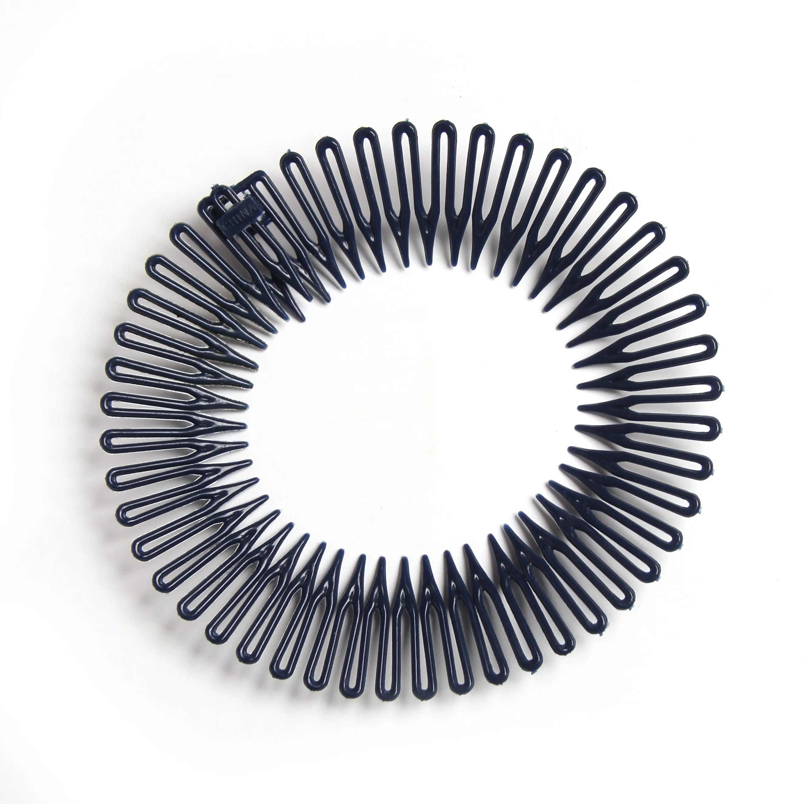 Women Plastic Full Circle Stretch Flexible Comb Teeth Headband Hair Band Clip Face Wash Fixed Hair Accessories