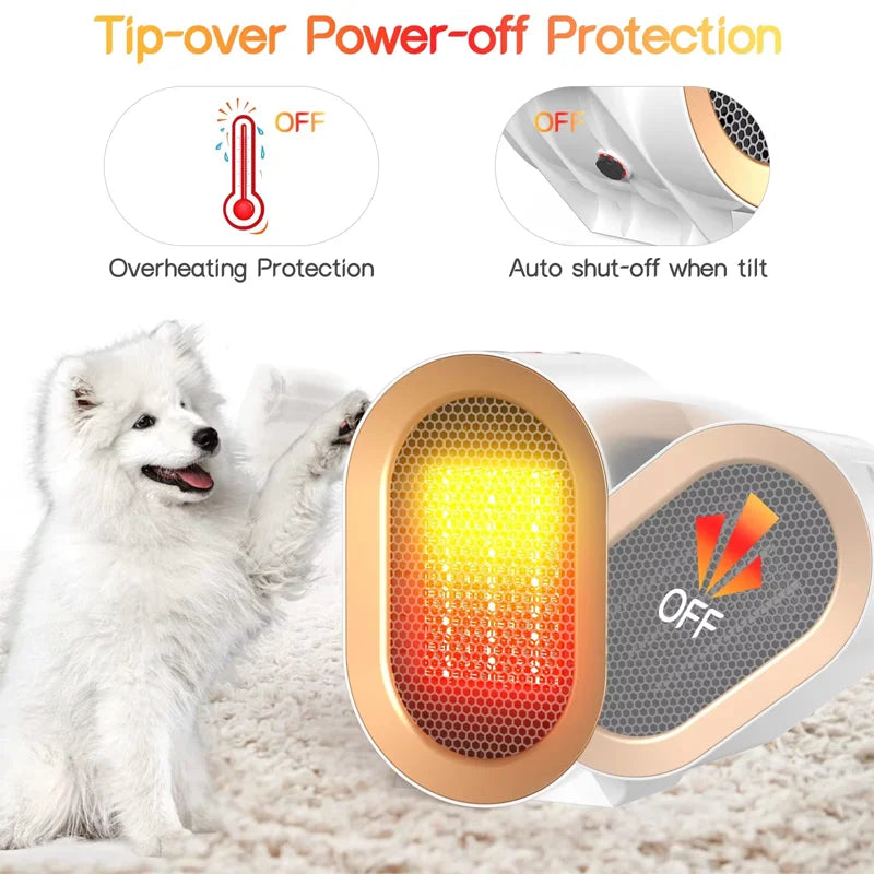 Portable Electric Heater Desktop Hand Warmer Space Warm Air Blower Mini Fan Heater For Dormitory Home Heaters Winter Heating Fan