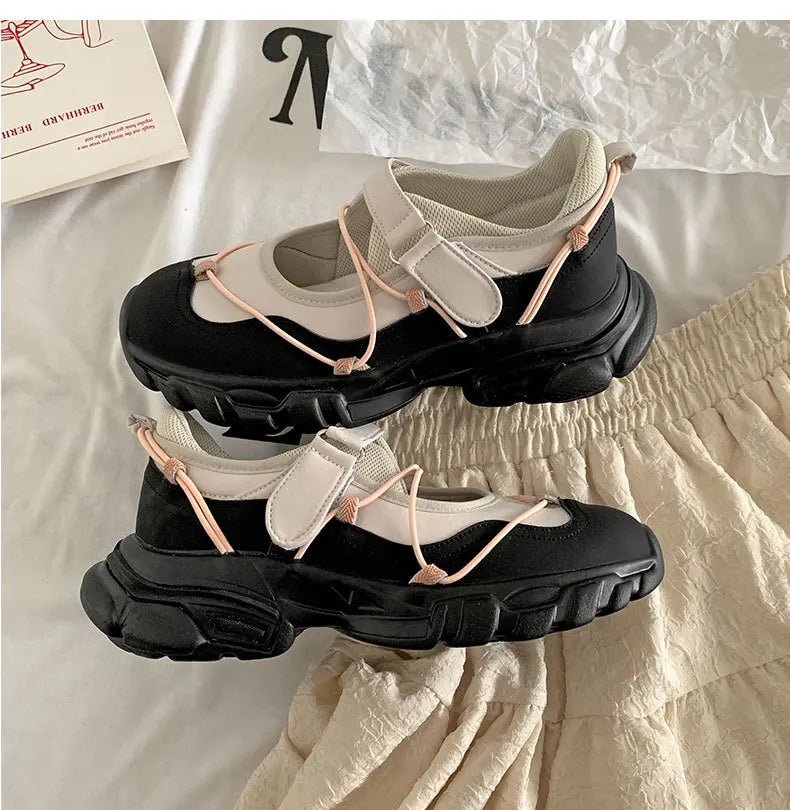 Women's Shoes Platform Female Footwear Shallow Mouth All-Match White Sneakers 2025 New Dress Casual Summer Rome