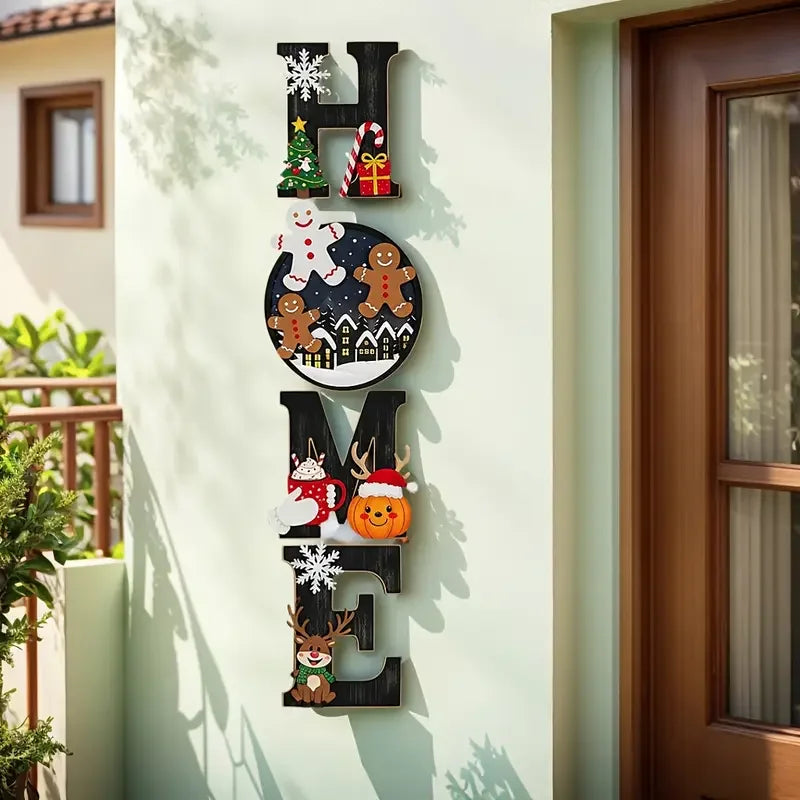 1 Christmas set - Wall decorations with a Christmas atmosphere - suitable for home decorations during the holiday season