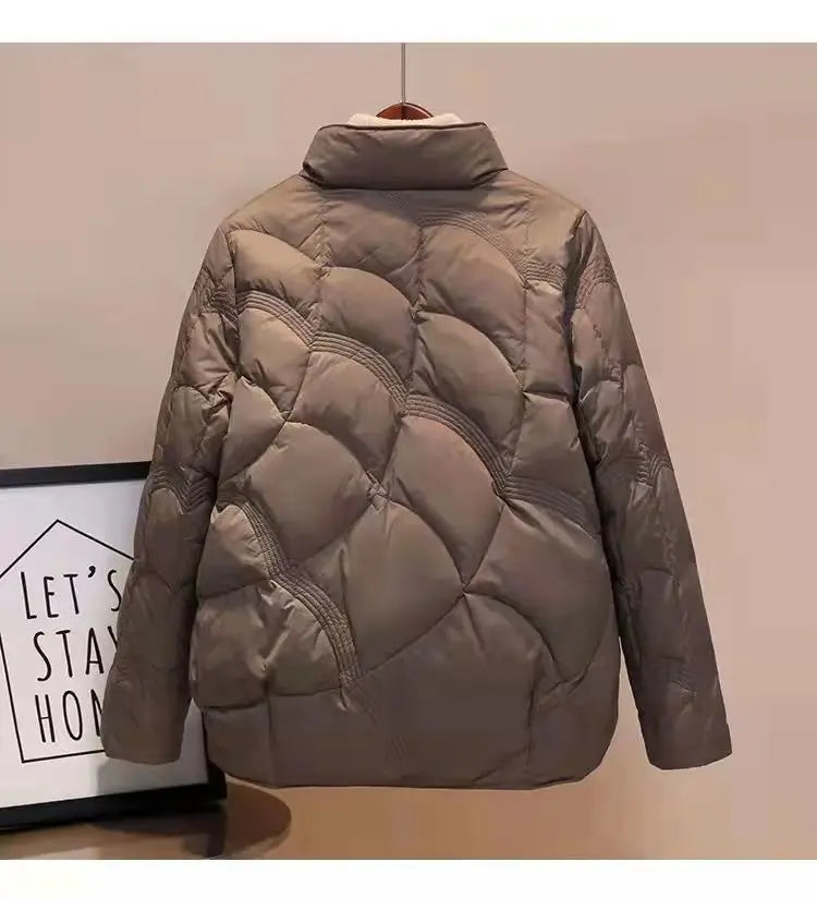 Women Jacket 2025 New Autumn Winter Parkas Female Light Thin Down Cotton Coat Femme Casual Short Warm Basic Outerwear Ladies Top