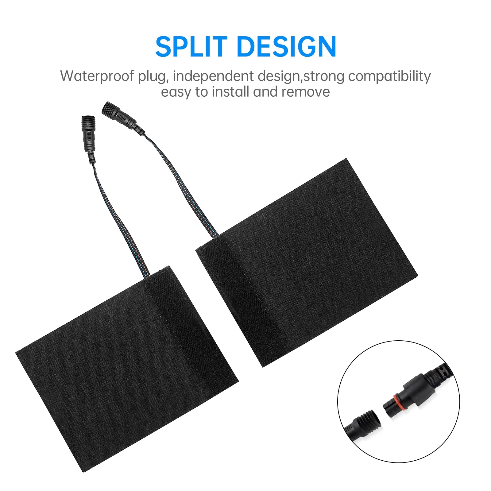 Gadpow Motorcycle Heated Handgrips 5V USB 6 Gear Warmer Electric Heated Grip Cover Anti Vibration Anti Slip Fast Heating Kits