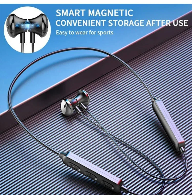 For iphone Hanging Neck Bluetooth 5.0 Wireless Sports Headset Ear Headset Bluetooth Headphones Earbuds Earphone With Mic