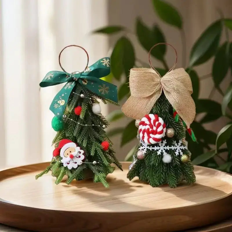 Christmas Tree Home Bedroom Party Decorations desktop mini Christmas tree ornaments Children New Year Christmas Gift