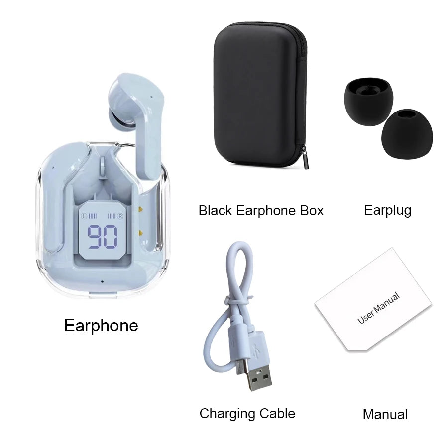 Air31 Tws Earpuds Wireless Bluetooth 5.0 Sport Gaming Headsets Noise Reduction Earbuds Mic Headphones with LED Display Earphones