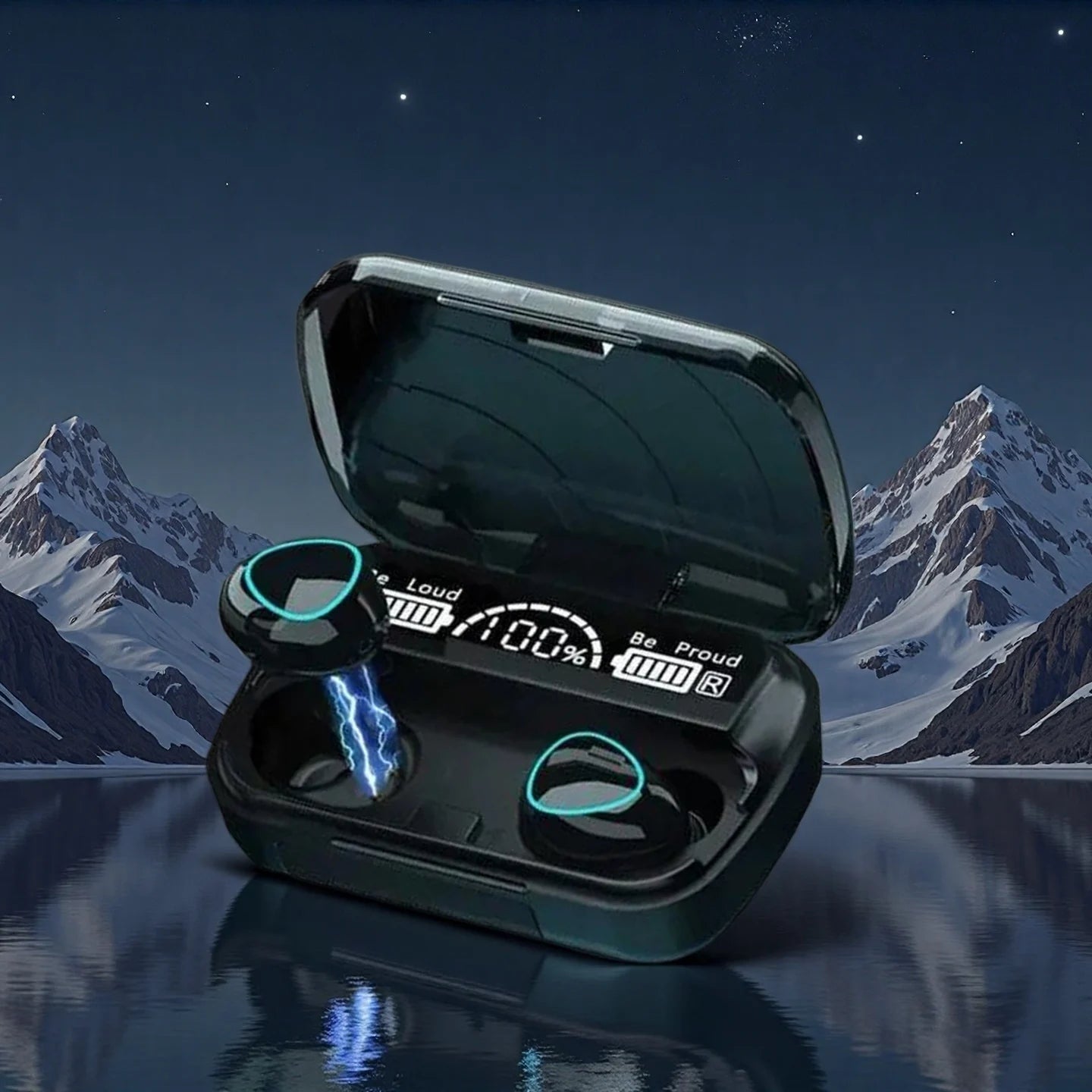 New Bluetooth Earphones Handfree LED Dispay Headphones Bluetooth Music Wireless Earbuds Waterproof Headset For phones