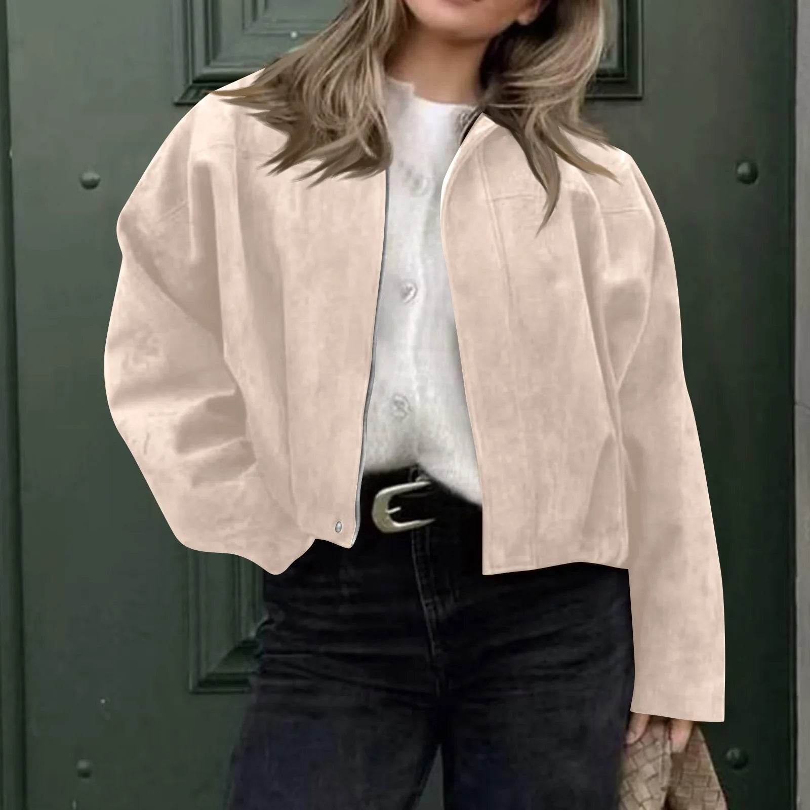 Women's Jackets Coat Fashion Turn-down Collar Long Sleeve Loose Coats Vintage Female Outerwear Chic Street Youth Jackets Tops