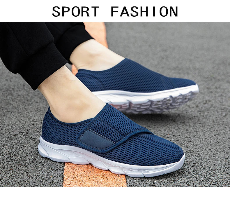 Men Orthopedics Wide Feet Swollen Walking Casual Sneakers Fashion Thumb Eversion Adjusting Soft Comfortable Diabetic Man Shoes