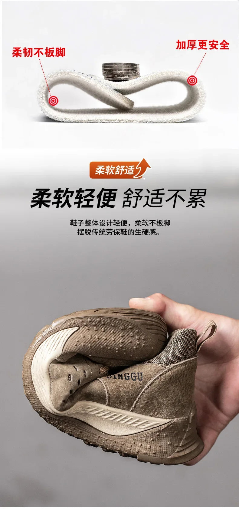 Anti-smash Indestructible Shoes Anti-puncture Safety Shoes Men Work Sneakers Steel Toe Protective Shoes Work Industrial