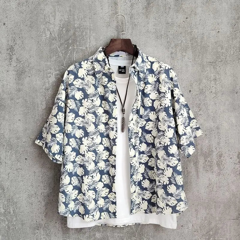 Geometric Shirts And Blouses For Men Funny Hip Hop Printed Graphic Half Sleeve Man Tops With Pocket Colourful S Floral Clothing