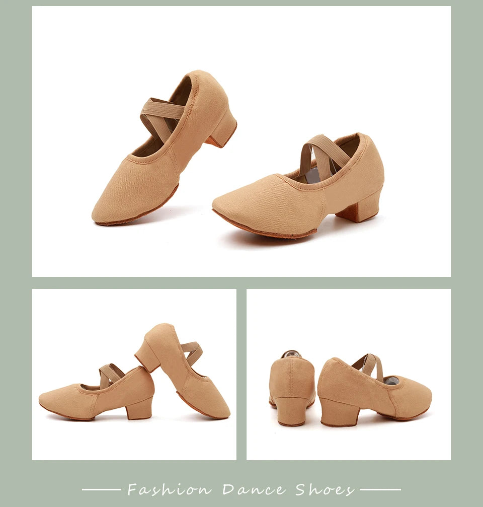 Women Dance Shoes Teacher Training Shoes Adults Latin Shoes Girls Soft sole Ballet Shoes Jazz Yoga Belly Dance Shoes Female