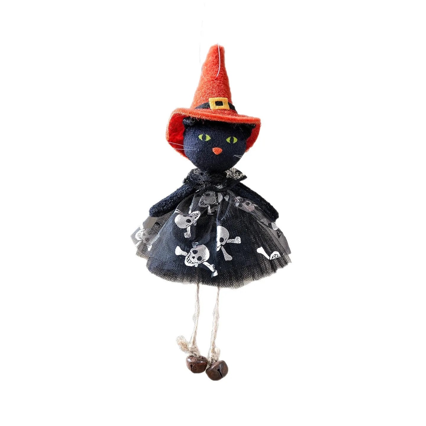 Halloween Party Decor BlackCat Pumpkin Witch White Ghost Festival Hanging Dolls Happy Halloween Day 2025 Haunted House Favor
