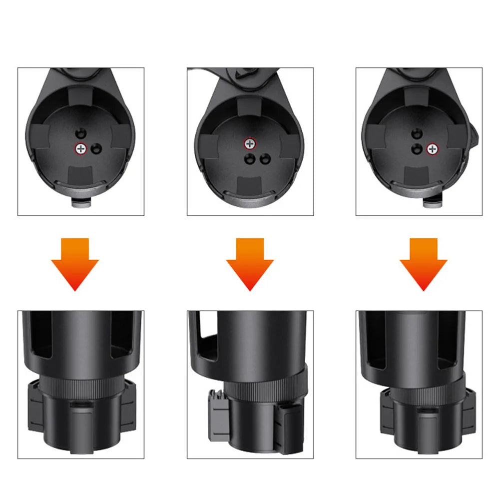 For Car Use For Most Phones 2 In 1 Design 360 Rotation Daily Commute Flexible Car Gadget For Phone And Drinks Water Cup Fitment