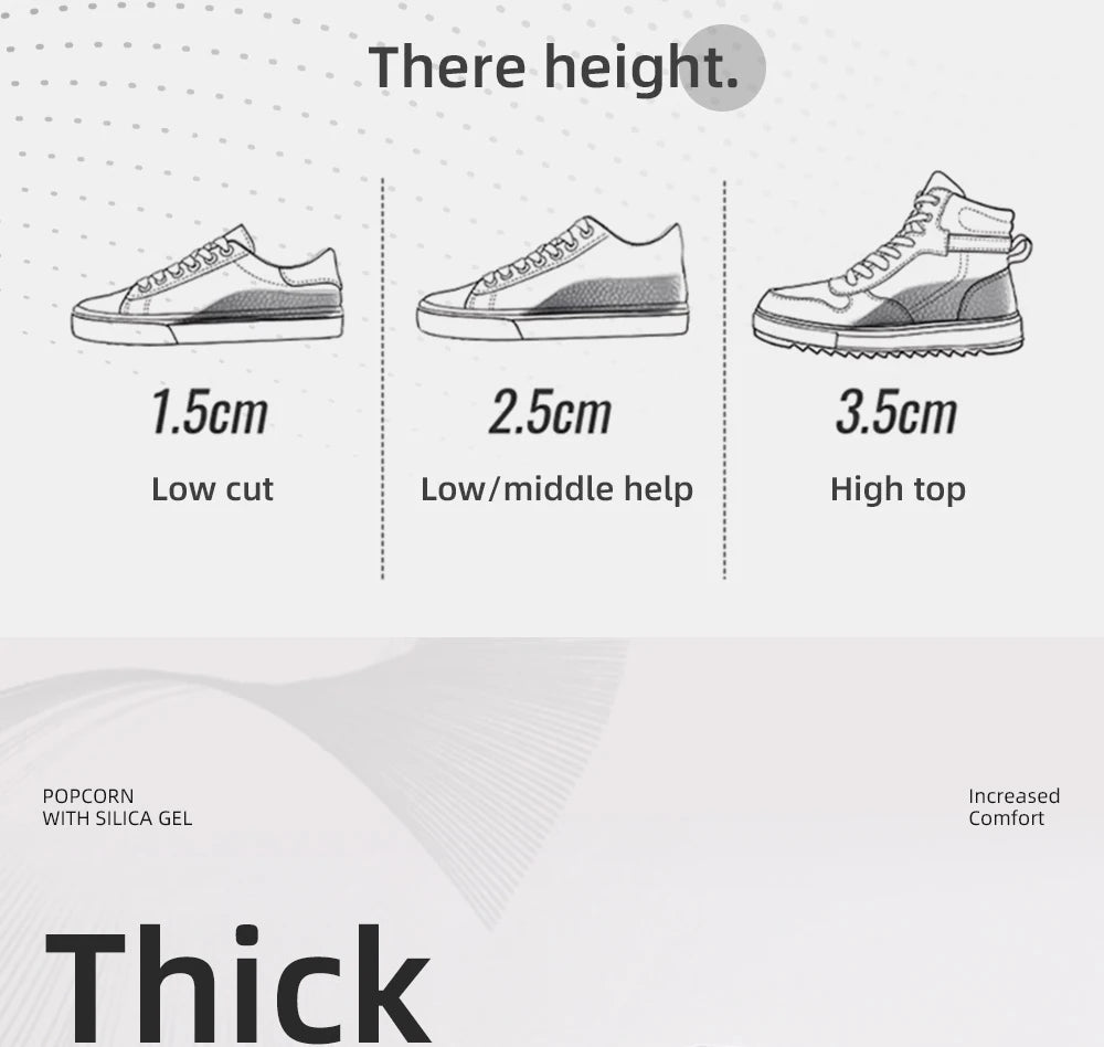 Arch Support Height Increase Insoles Half Pads Orthopedic Breathable Memory Foam 7 Points Lifts Shoe Pads Flat Feet Support