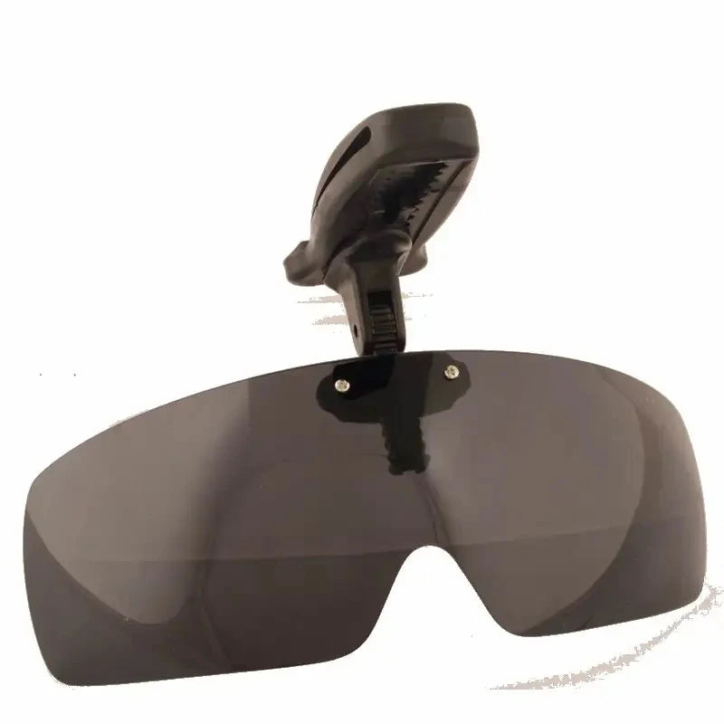 SU01 Fishing Sunglasses with Cap Clip Anti-UV Polarized Wine, Yellow, Gray, Black, Dark Green Coffee especially for Wore Glasses