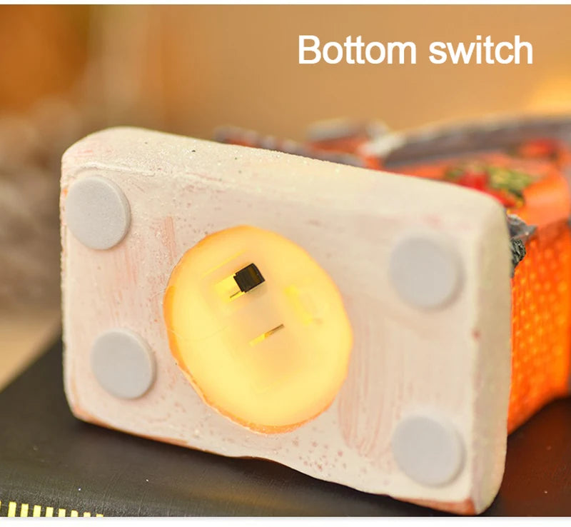 Christmas House Light Decorations For Home Ornaments Kids Xmas Gift New Year 2024 Navidad Decor Bedroom Night Light With Battery