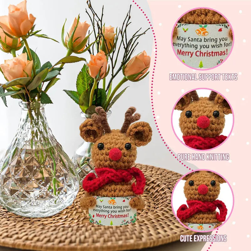 Christmas Ornaments Crochet Home Room Decoration Handmade Emotional Support Knitted Potato Home Decor Christmas Party Gift