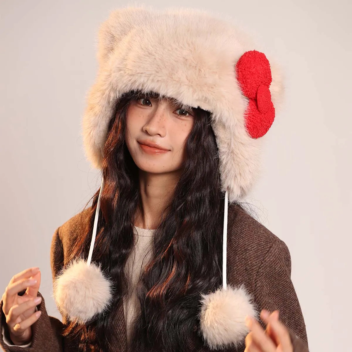 men's Hat beanie ski mask Caps Women's hat Beanie winter accessories Hat with earflaps Y2k hat Wool hats Winter hat bunny ears