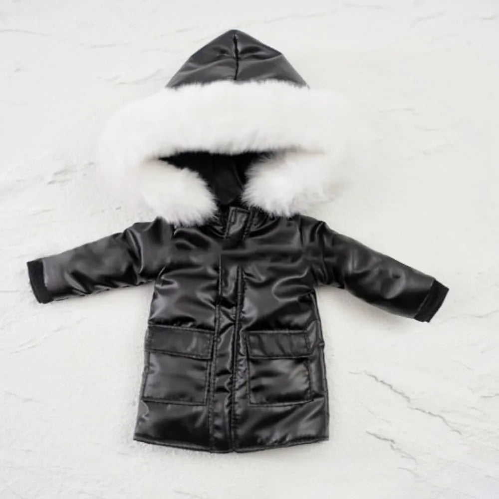 Fashion Winter Coat Outfits Long Style DIY Accessories Thick Down Jackets Handmade for blythe Dolls For ob24 ob22 Dolls/