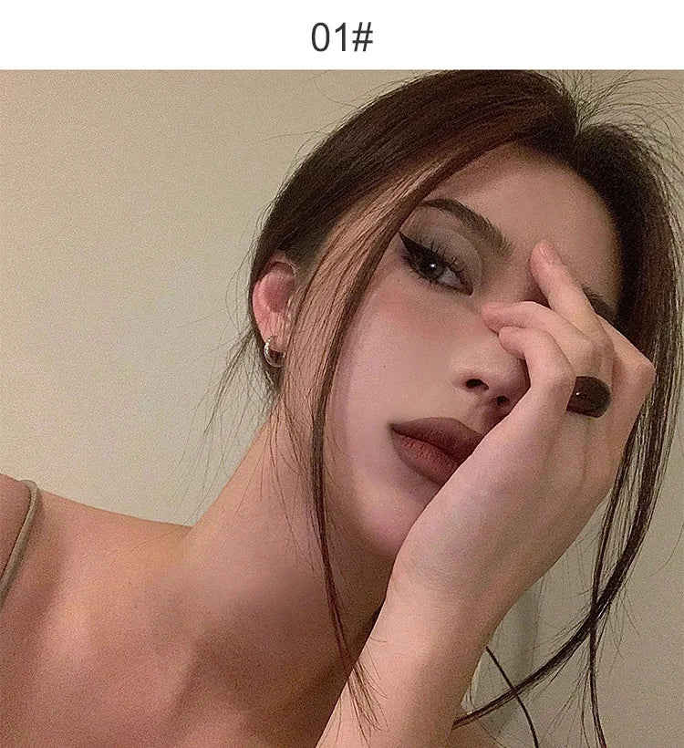 Nude Lip Liner with Lip Brush Cappuvini Korean Style Lip Makeup Long Last Velvet Matte Lipstick