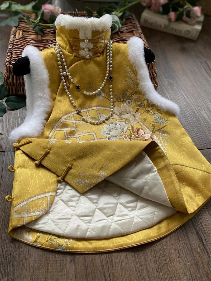 Women's Jackets Women's Vest  National Tide Cheongsam Vest Girl Retro Chinese Style Chinese Cotton Tang Suit Jacket Winter Style