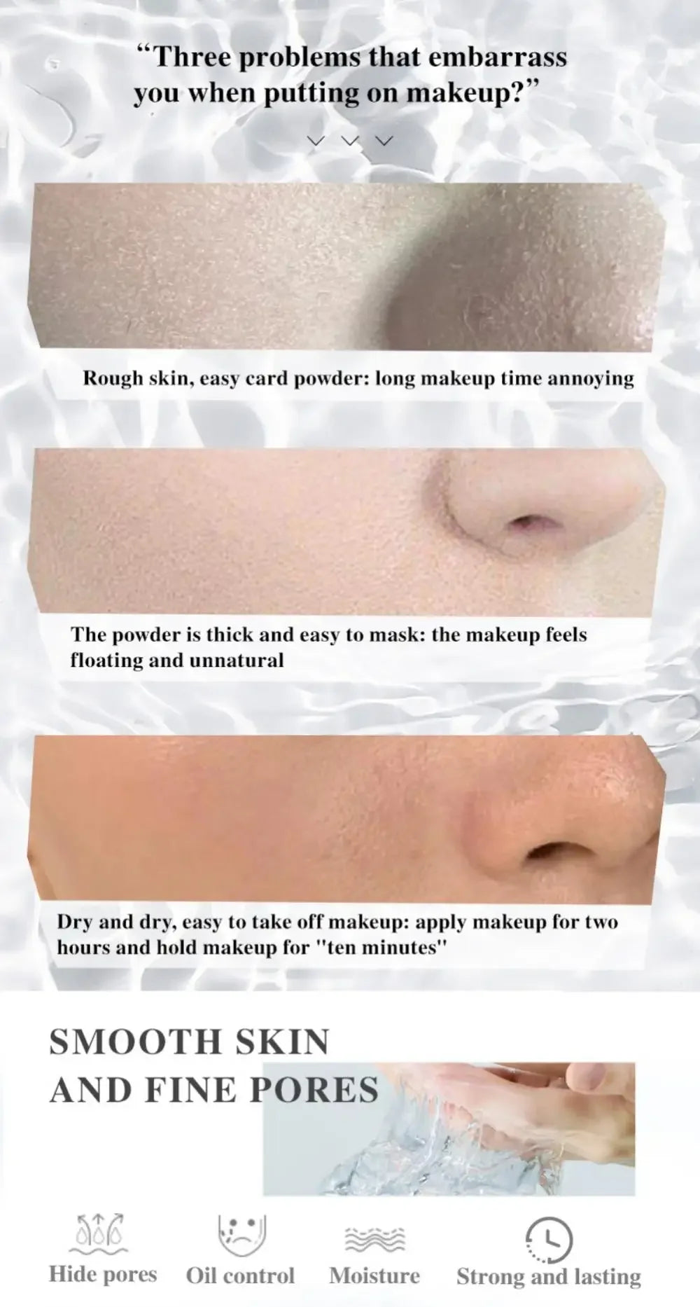 Makeup Primer Face Moisturizing Matte Make Up Foundation Primer Pores Invisible Prolong Facial Oil-control Make Up Items