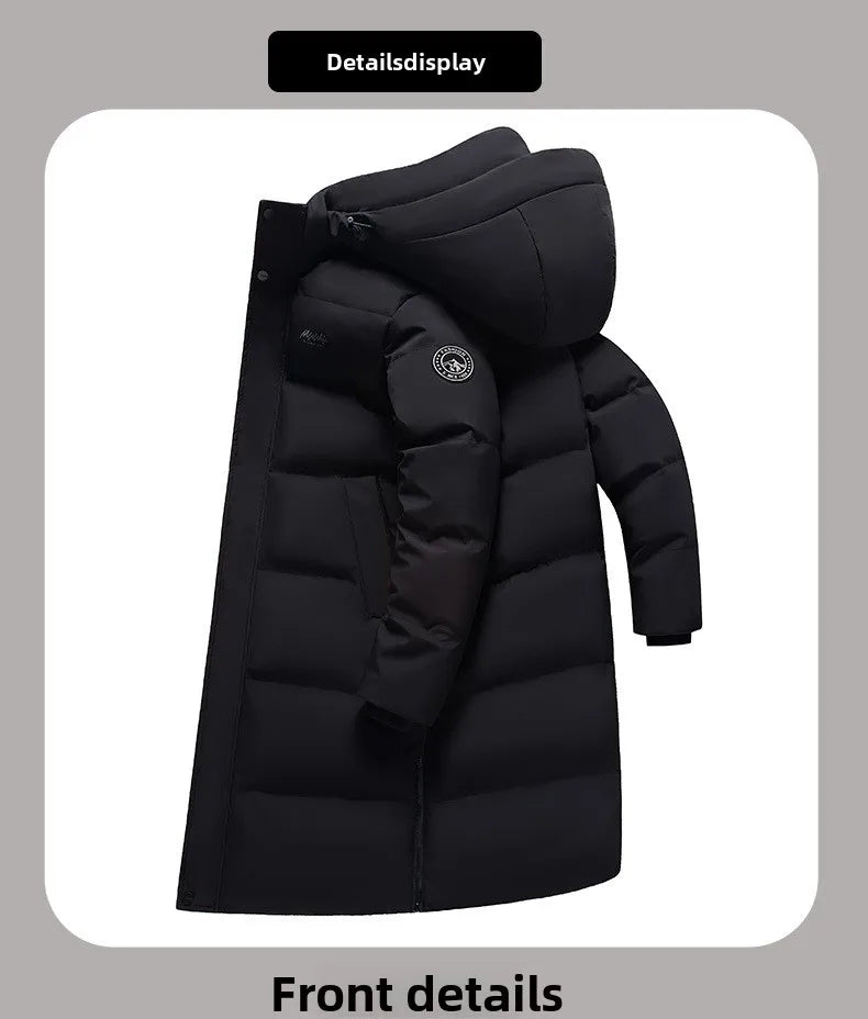 Canada Fashion Winter Jackets for Man Down Parka Coat Man White Goose Down Jacket Hooded Warm Thick Long Puffer Jacket HXY252