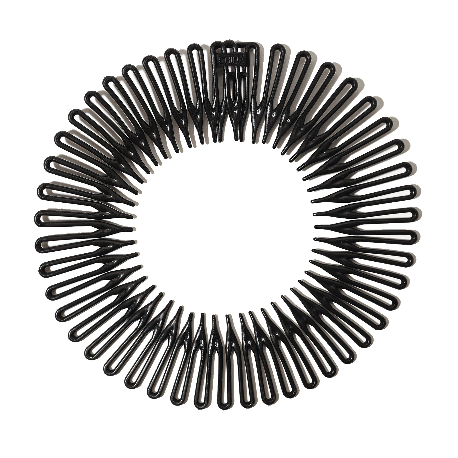 Women Plastic Full Circle Stretch Flexible Comb Teeth Headband Hair Band Clip Face Wash Fixed Hair Accessories