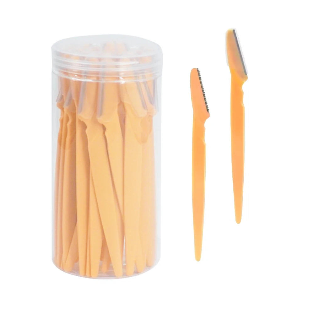 30 Pcs Eyebrow Razor For Women, Multipurpose Exfoliating Dermaplaning Tools And Facial Razor With Precision Cover,Safety Beauty