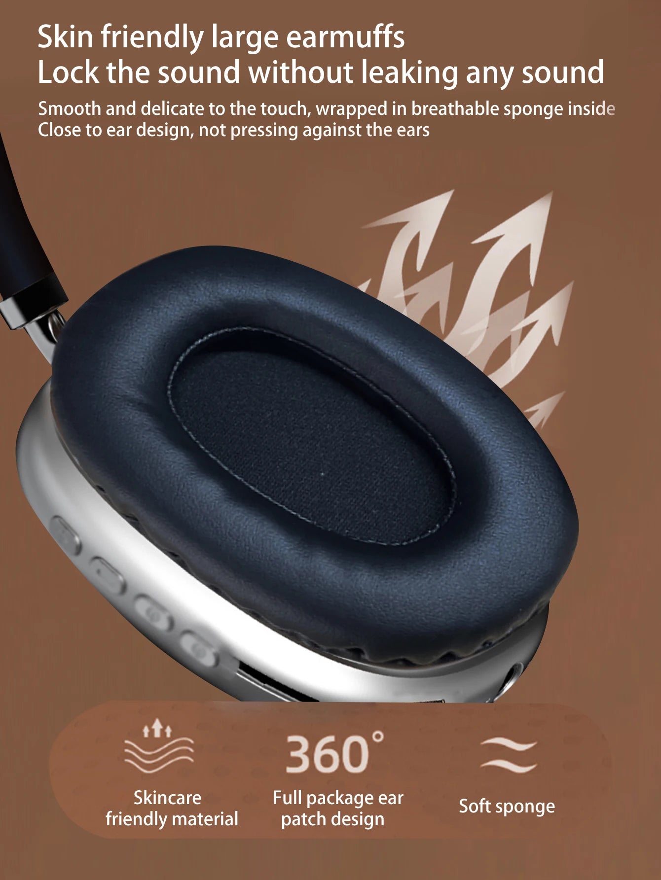 Headset Bluetooth headphones with long battery life, noise reduction and call function.