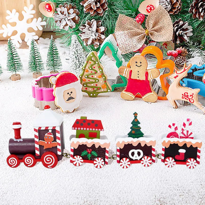 Christmas Train Merry Christmas Decorations For Home 2025 Cristmas Ornament Xmas Navidad Noel Gifts Happy New Year 2026 Gifts