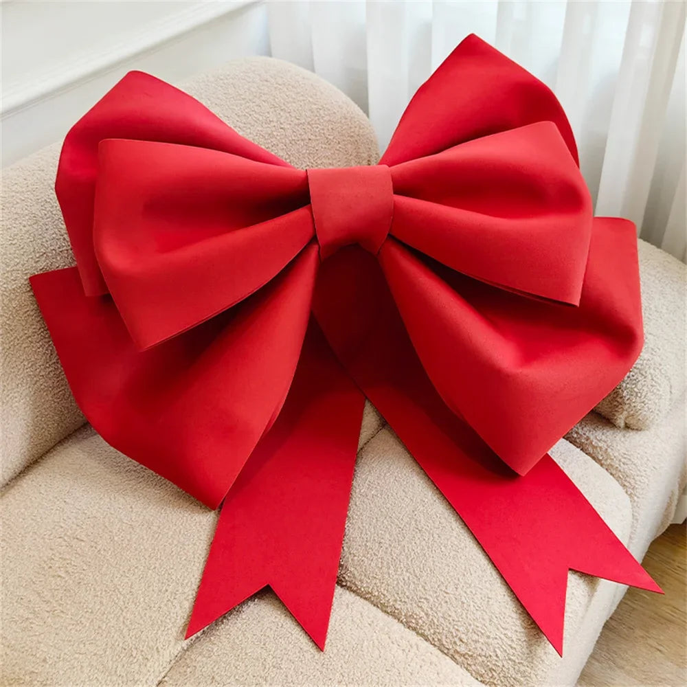 Red Christmas Tree Decoration Big Bow EVA Shop Display Wedding Arch Decor Birthday Party Prop Festivity Occasion DIY Material