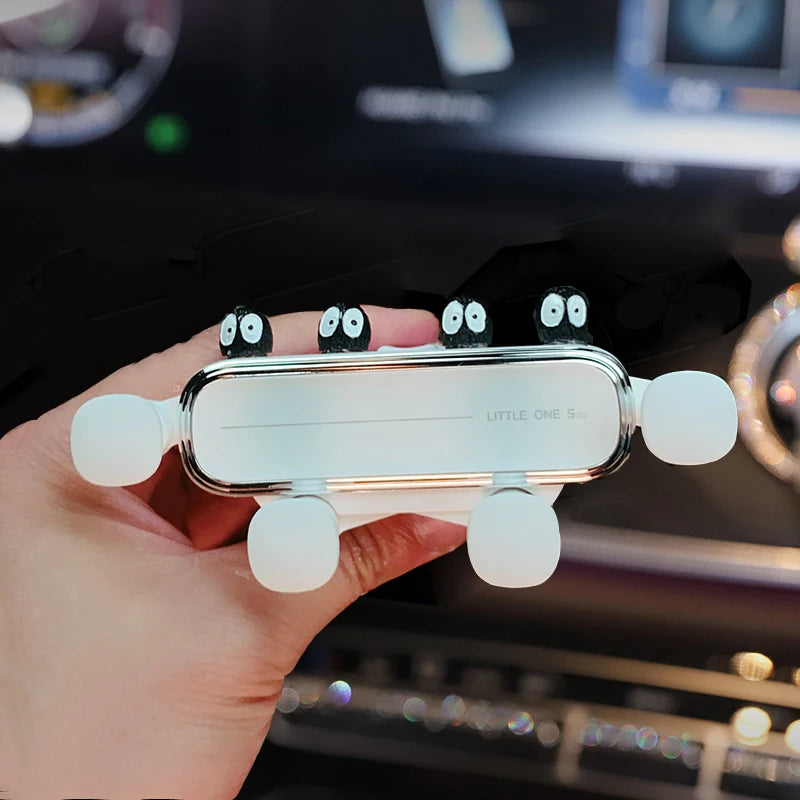 Cute Cartoon Universal Gravity Car Phone Holder GPS Stand Bracket Creative Toy Auto Air Vent Clip Mount Mobile Phone Holder