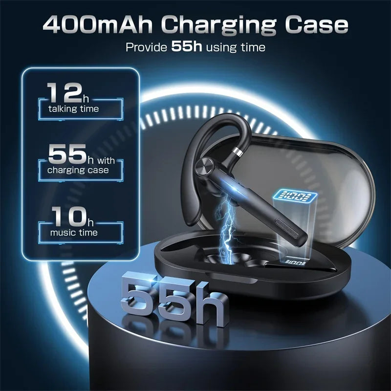 Wireless Headphones Bluetooth Headset With Microphone Earphones  Handsfree Noise Canceling Audifonos Talking Business Driving