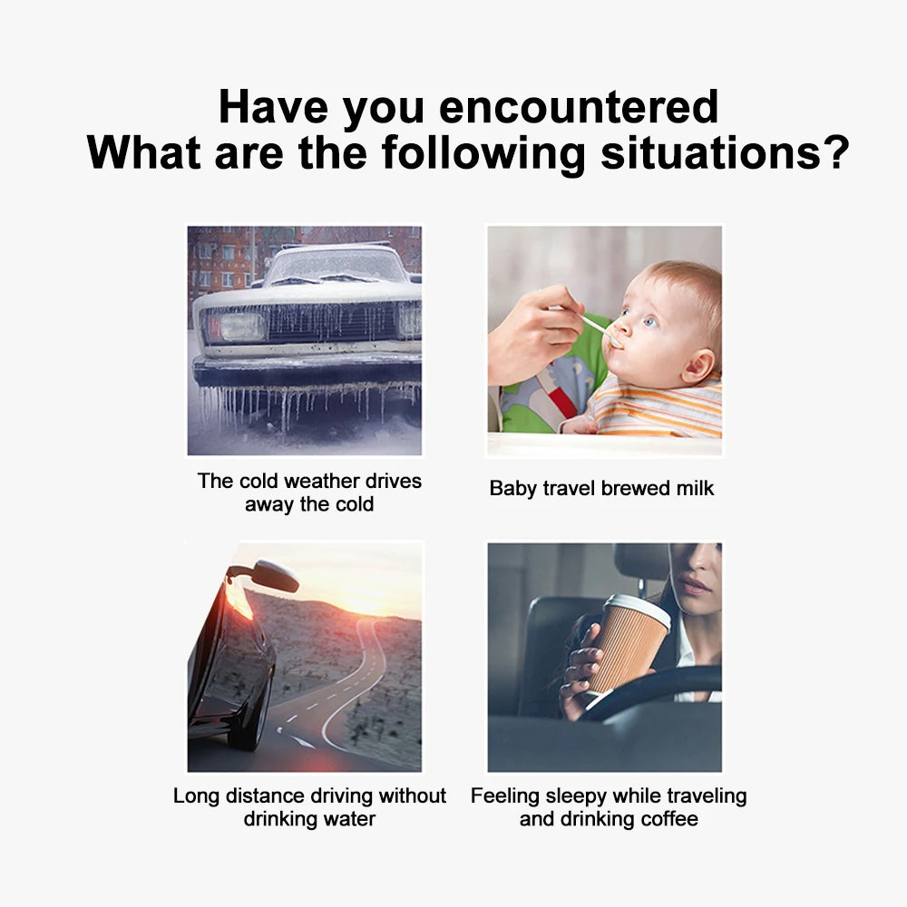 Mini Electric Water Heater Immersion Instantaneous Water Heating Rod 12V/24V Portable Car Hot Water Boiler Heater Element