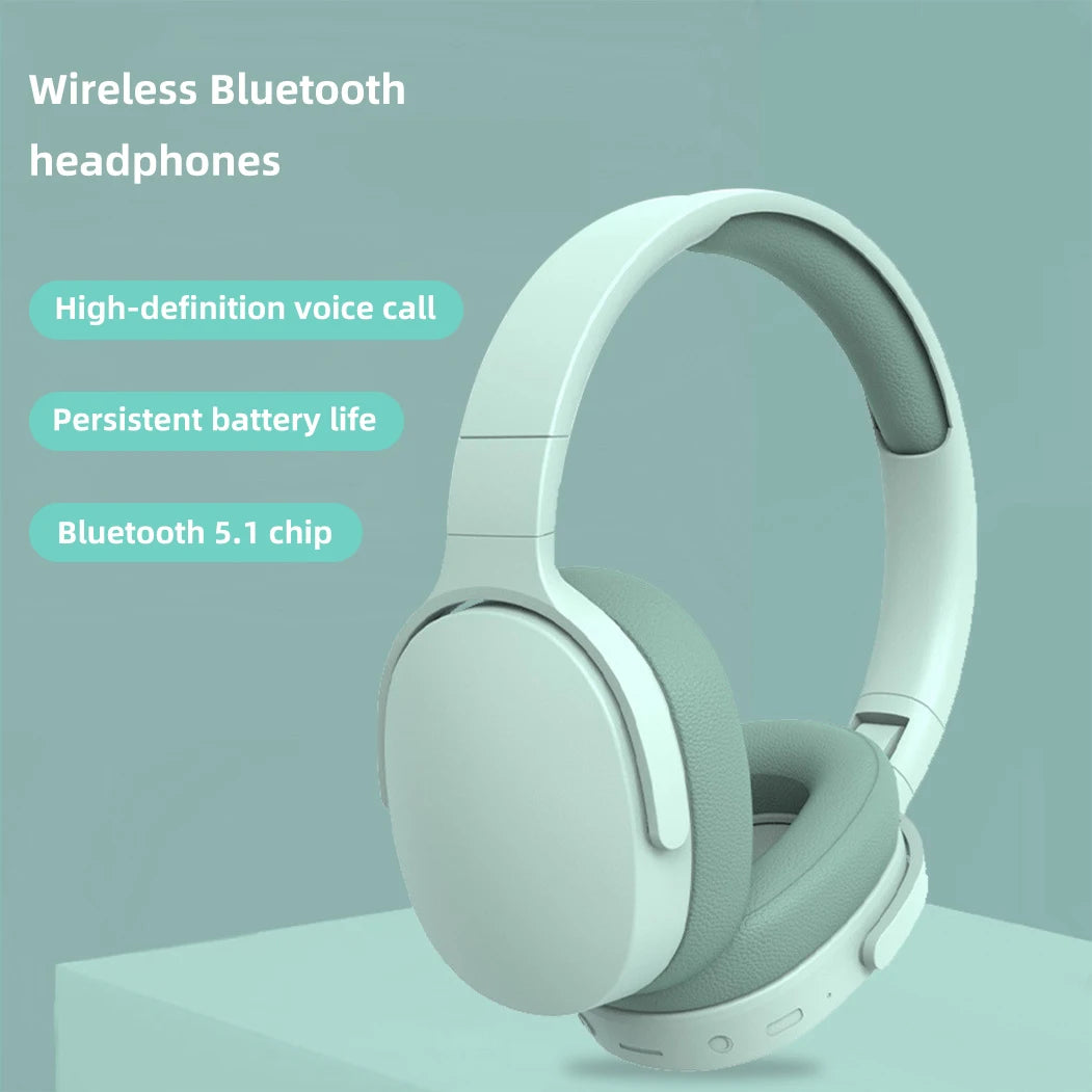 Wireless Headphones Bluetooth 5.1 Over Ear HiFi Stereo Headset True Wireless Sports Earphones Noise Cancelling Gaming Headphones