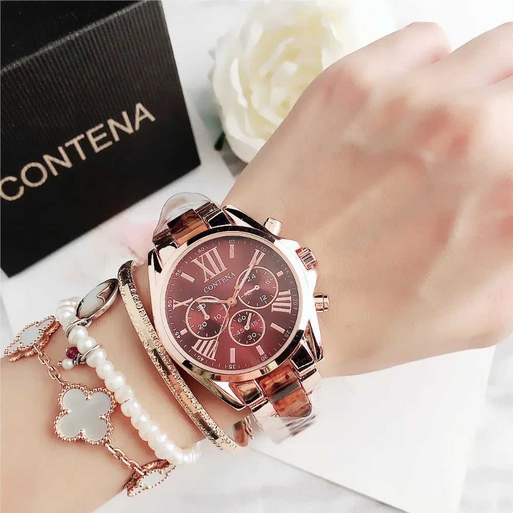 Top Brand Luxury Watches for Women Fashion Creative Steel Bracelet Women's Watches Ladies Quartz Bracelet Watch Reloj Mujer