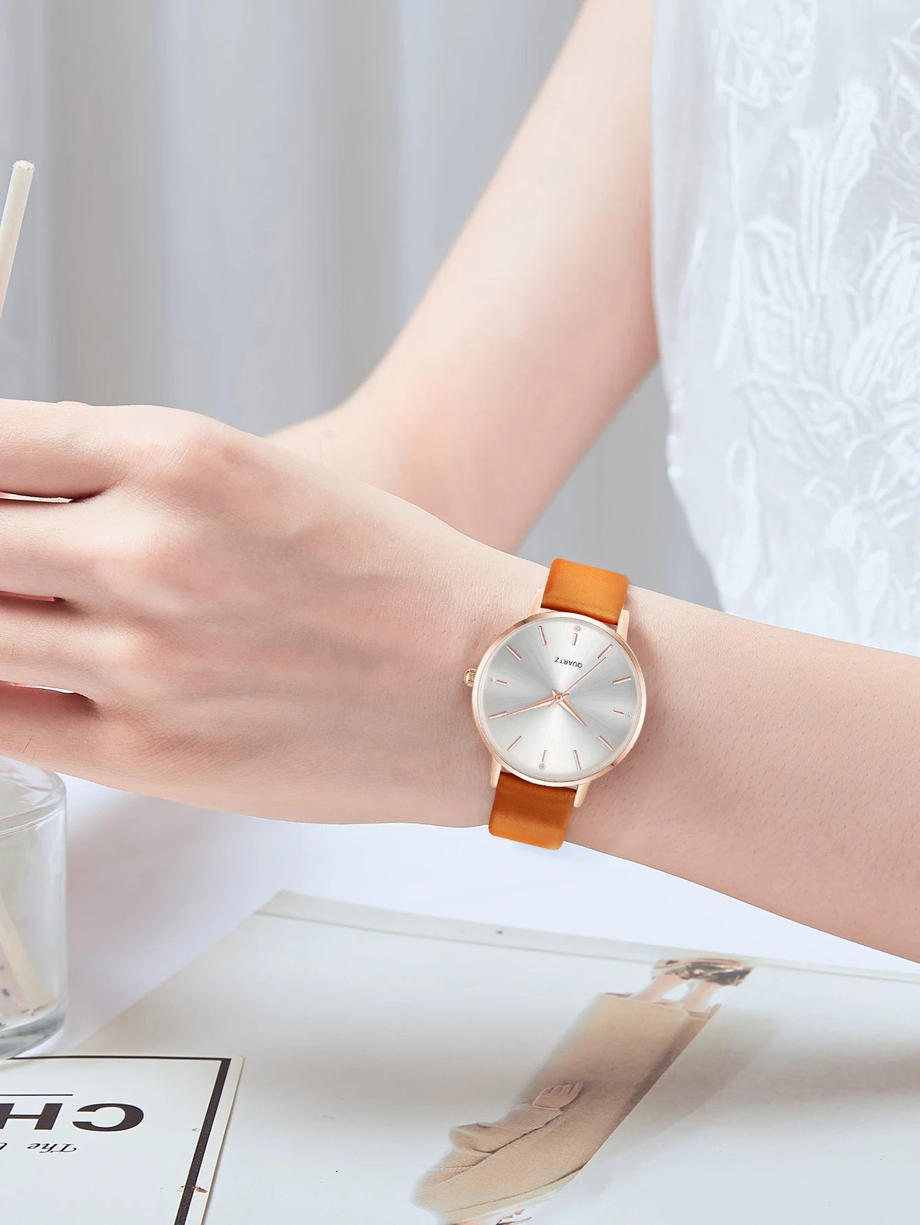 Watches for Women Leather Band Luxury Watches Quartz Watch Casual Bracelet Watch for Women