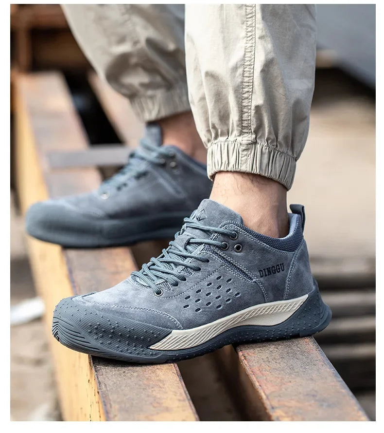 Anti-smash Indestructible Shoes Anti-puncture Safety Shoes Men Work Sneakers Steel Toe Protective Shoes Work Industrial