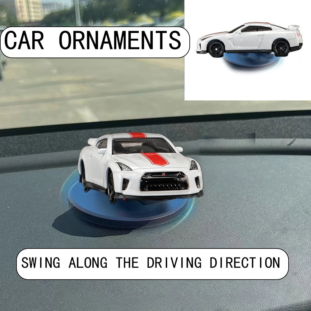 Car Drift Rotating Ornaments Auto Dashboard Turning Racing Model Deco Car individuality Center Console Decoration For GTR