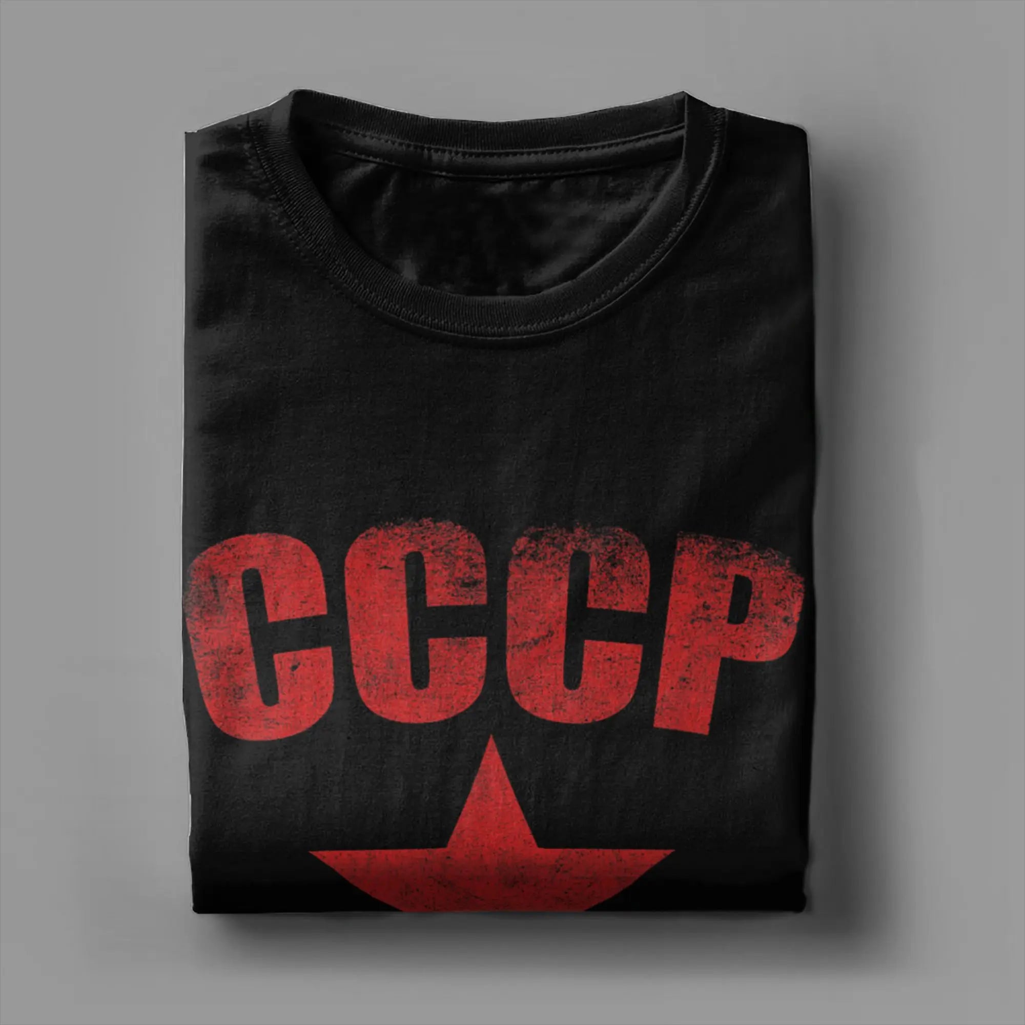 Men T-Shirts CCCP Cool 100% Cotton Tee Shirt Short Sleeve  T Shirt Round Neck Clothing Unique