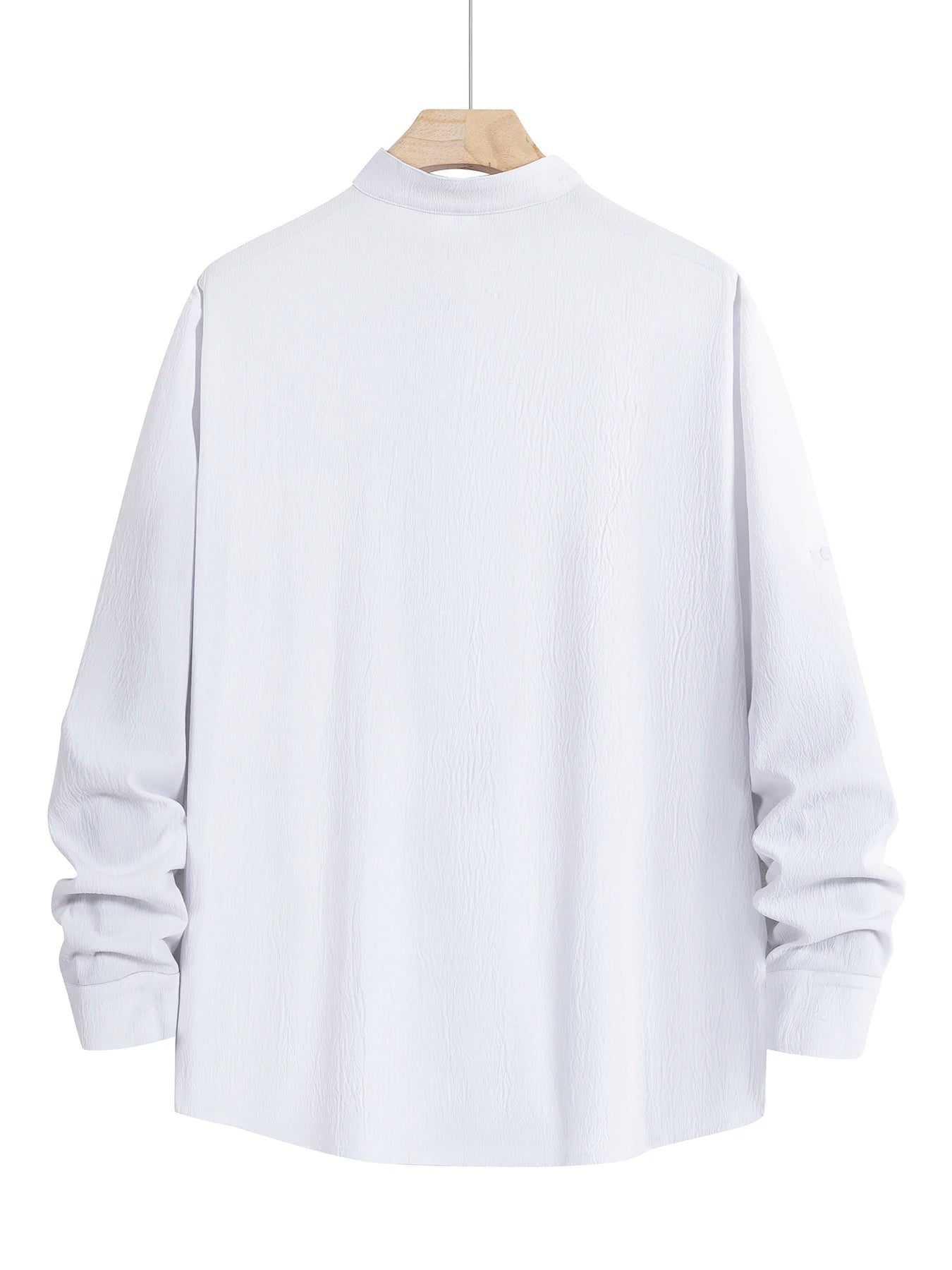 Men's Lightweight Shirts Long Sleeve Henley Collar Casual Shirts Men Beach Hawaiian Vacation Shirts Men Breathable Tshirts Tops