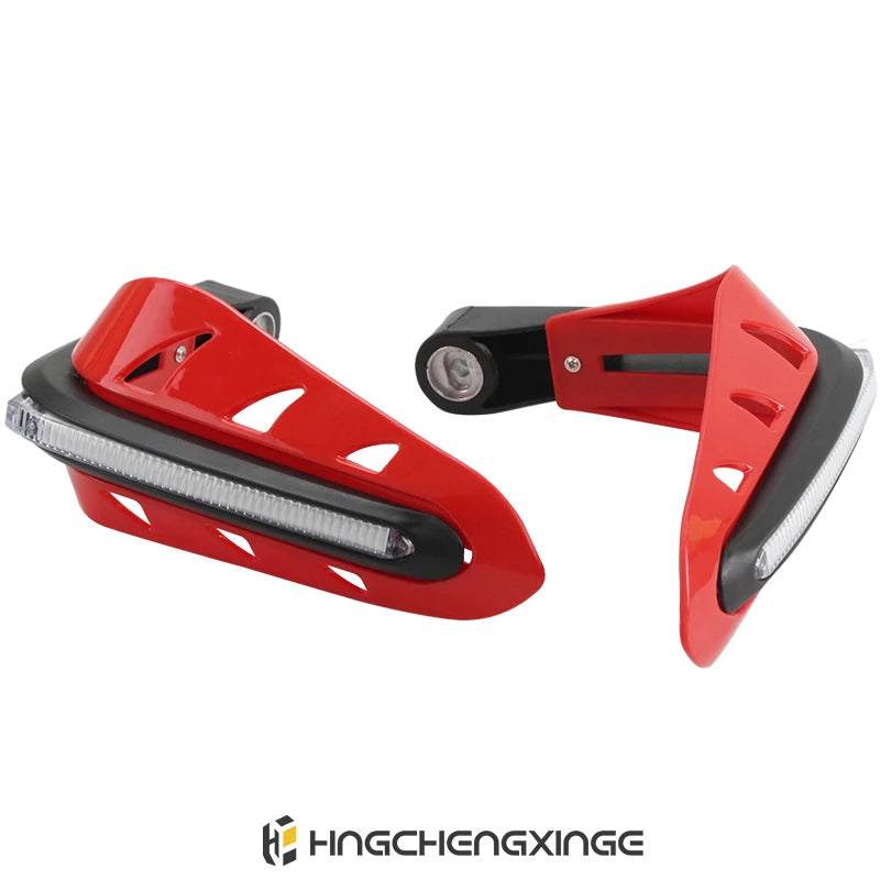 Motorcycle Handguards with LED Lights Motorbike Accessories Modification Protective Gear for ATV Bike Off Road Motocross ﻿