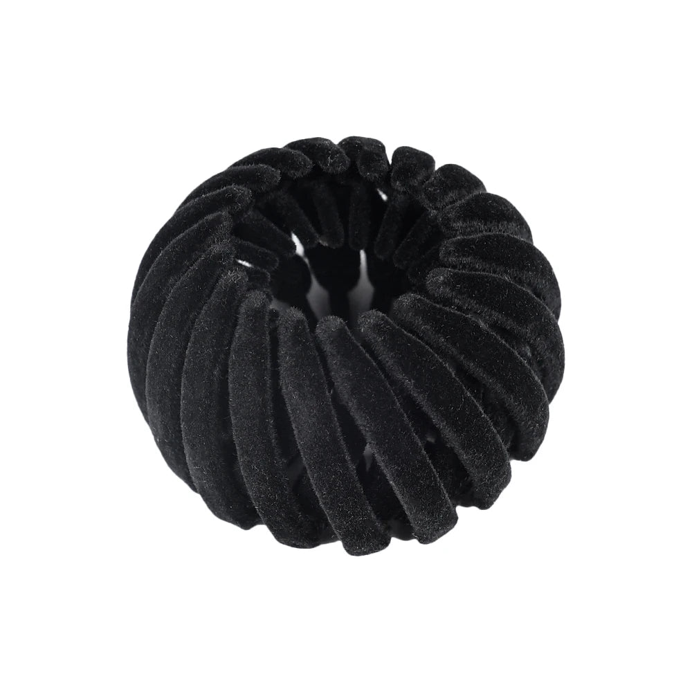 Women Bun Hair Claw Velvet Bird Nest Expanding Hair Accessories Horsetail Buckle Hair Clips Female Ponytail New Headwear Hairpin