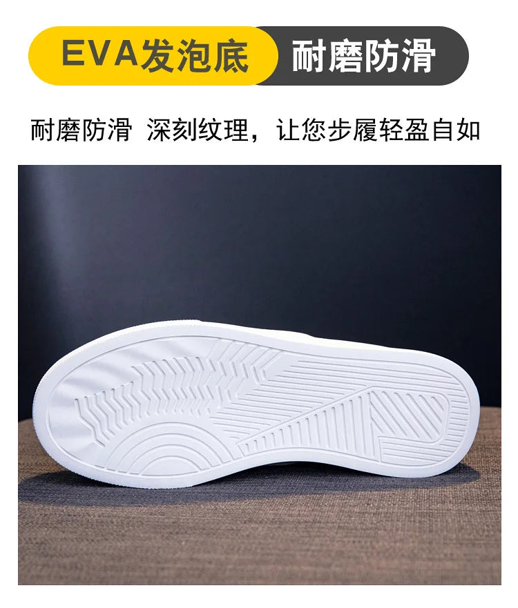 Shoes for Women Spring Leisure Sneakers New Womens Lazy Footwear Lightweight Thick Sole Genuine Leather Board Shoes Platform