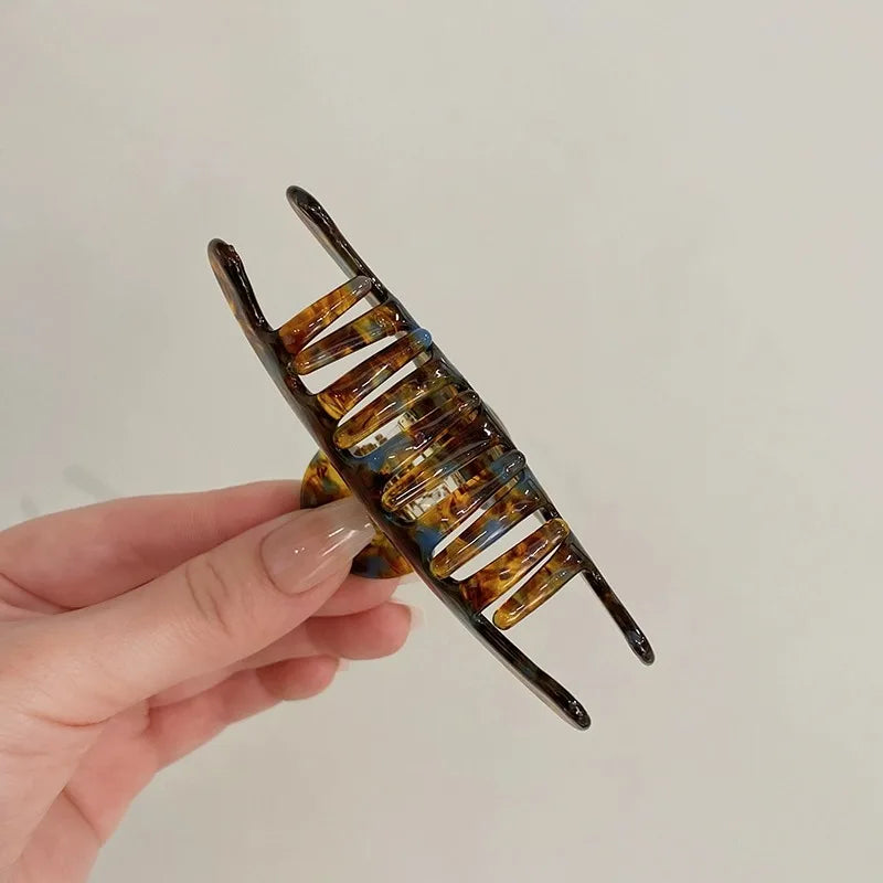 Women Acetate Leopard Hair Claw Hair Claws Chic Barrettes Crab Hairpins Styling Clips Girls Lady Headwear Hair Accessories