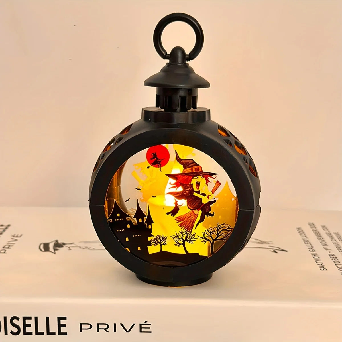Halloween Oil Lamp，LED Electronic Wax Candle Light，Handheld Lantern，Party Atmosphere Props，Luminous Ornaments